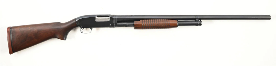 (C) WINCHESTER MODEL 12 SUPER SPEED SUPER X MAGNUM SLIDE ACTION SHOTGUN.