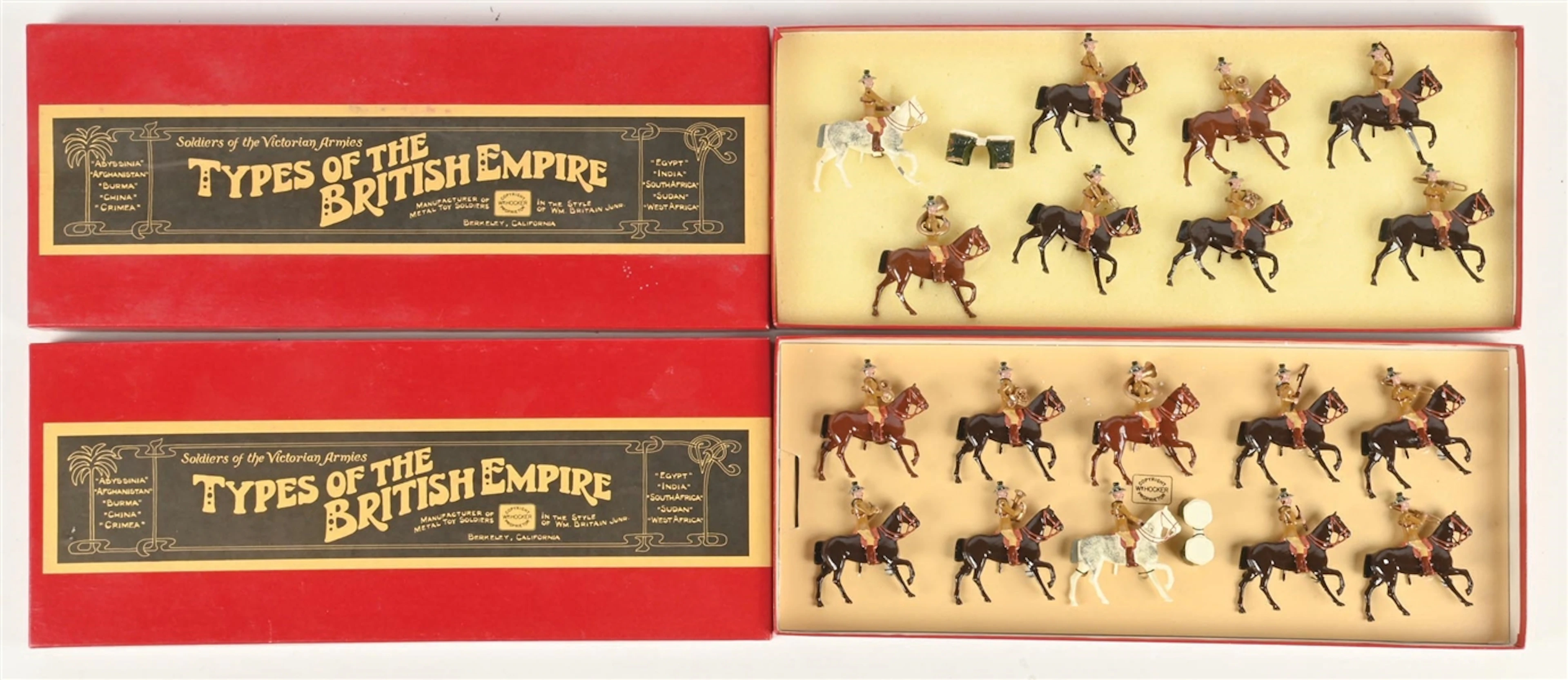 LOT OF 2: WM. HOCKER TYPES OF THE BRITISH EMPIRE BAND OF THE CAPE