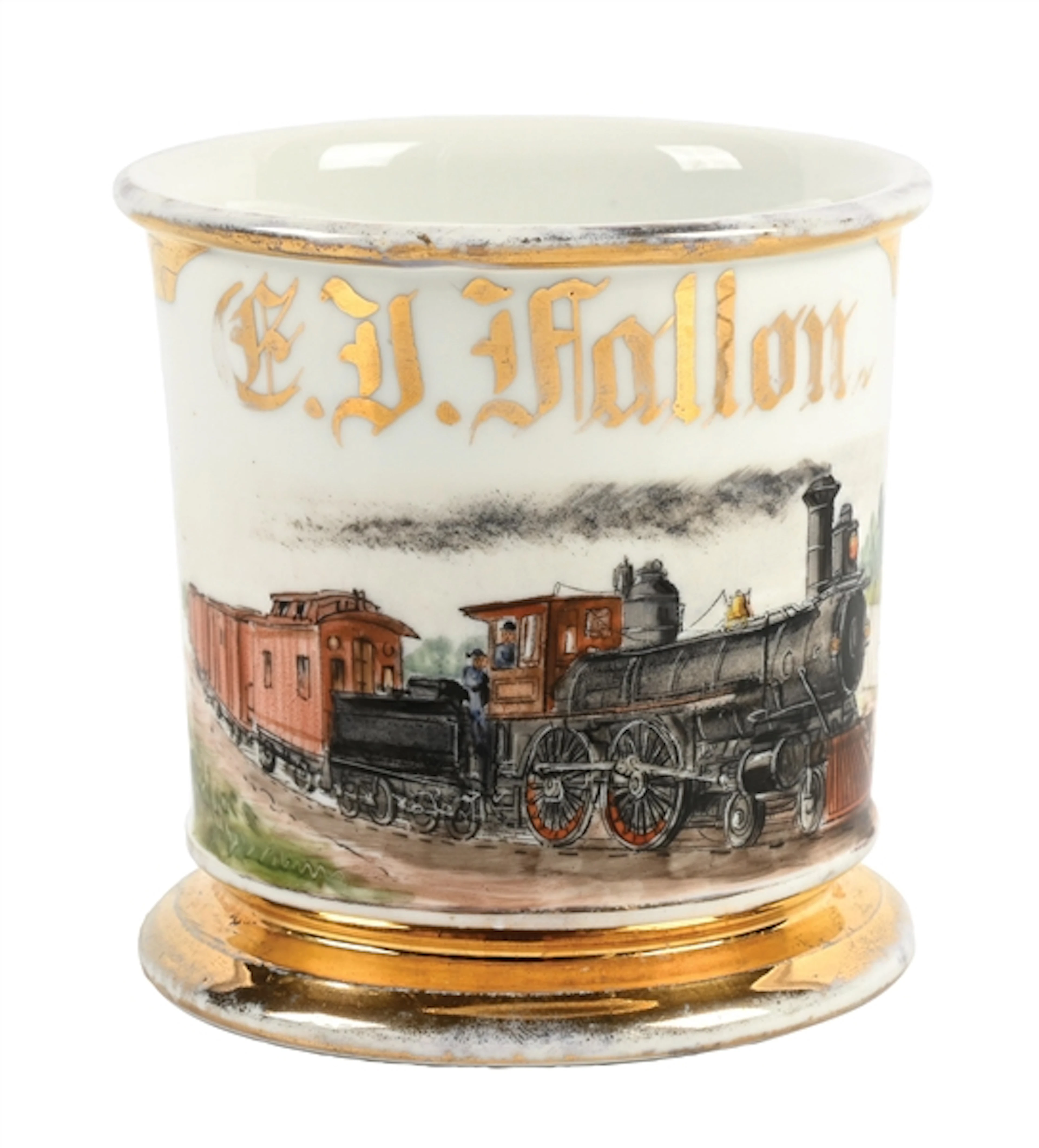 TRAIN OPERATOR'S SHAVING MUG