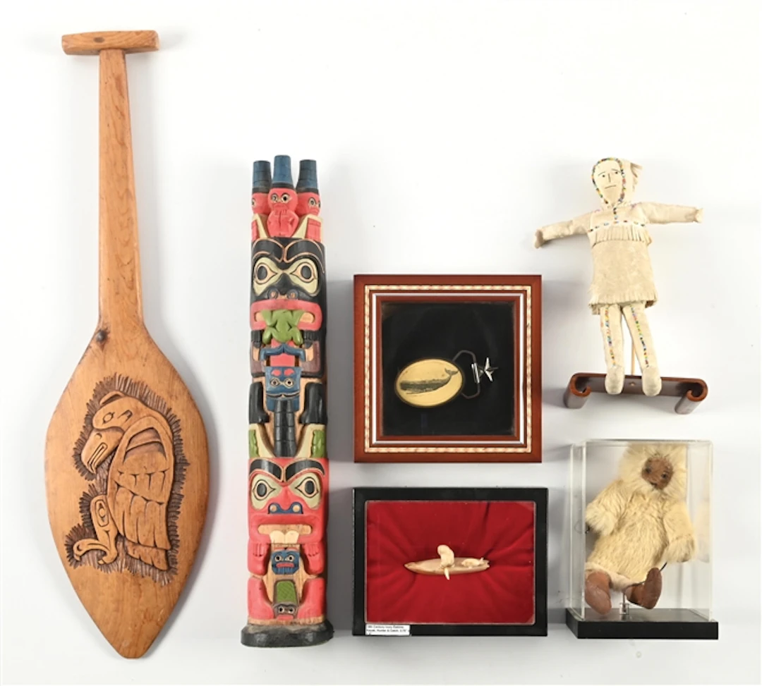 LOT OF 6: A GROUP OF NORTHWEST COAST & ESKIMO ITEMS