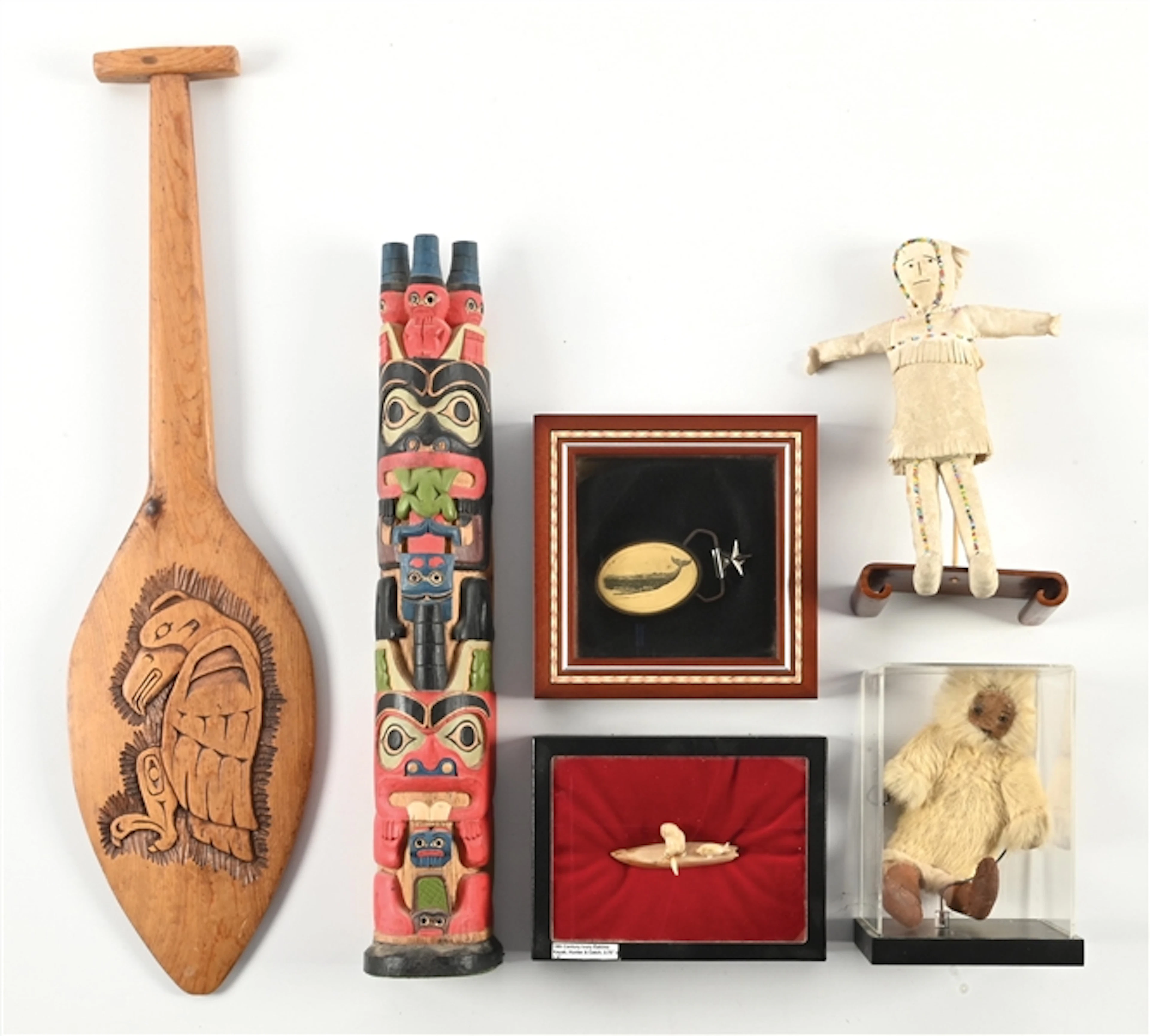 LOT OF 6: A GROUP OF NORTHWEST COAST & ESKIMO ITEMS