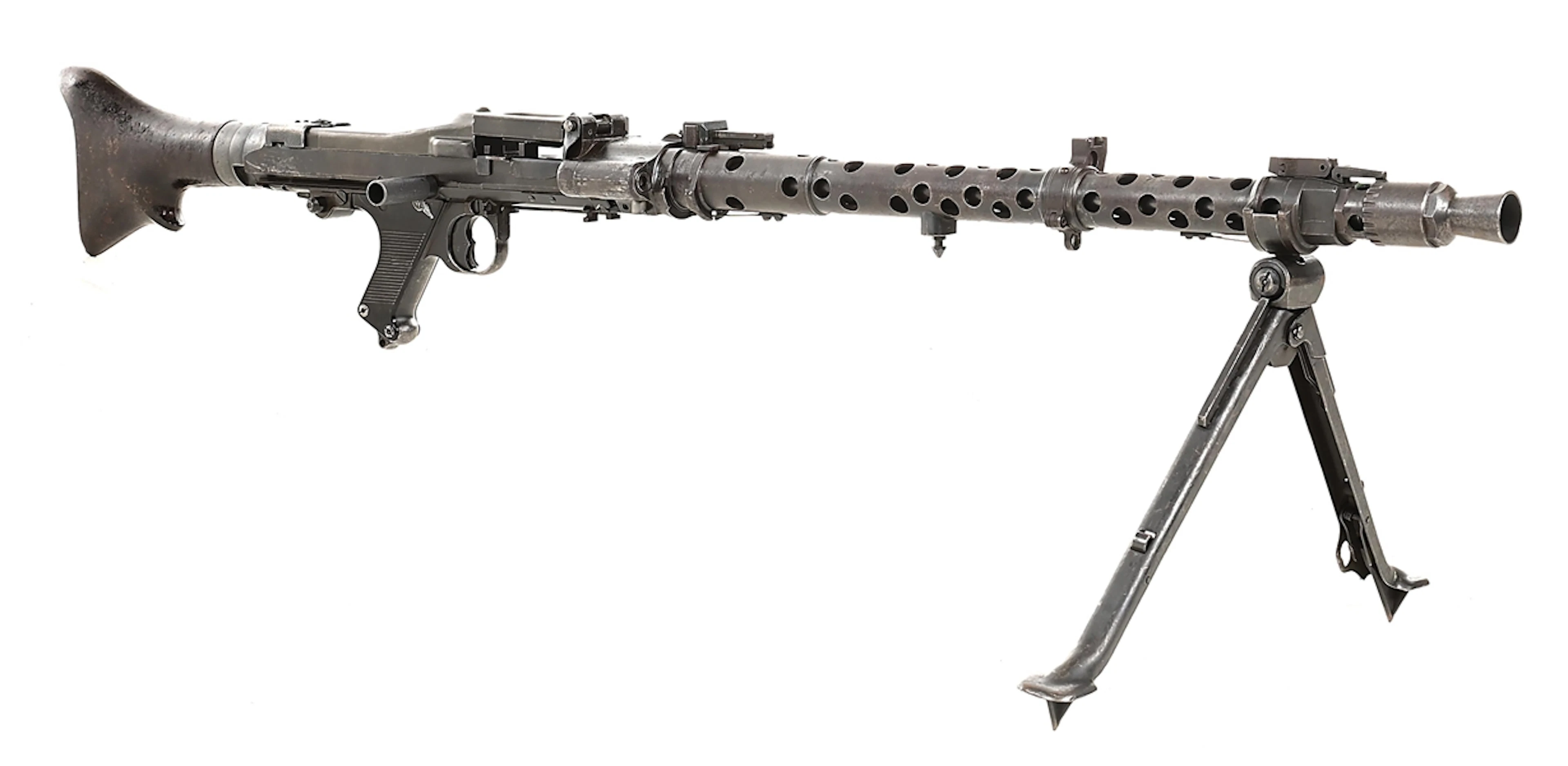 (N) RARE, MATCHING, GERMAN WWII MG-34 MACHINE GUN WITH MATCHING BOLT