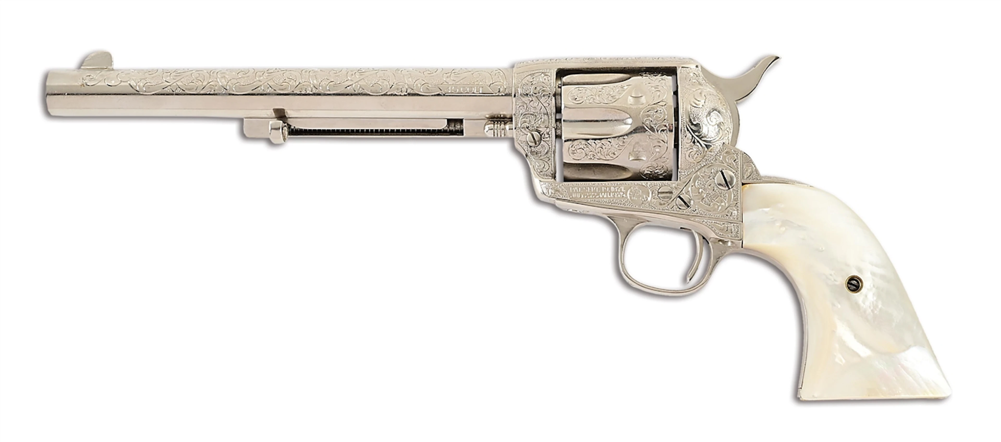 (C) STUNNING 1ST GEN. WALTER T. SHANNON ENGRAVED COLT SINGLE ACTION