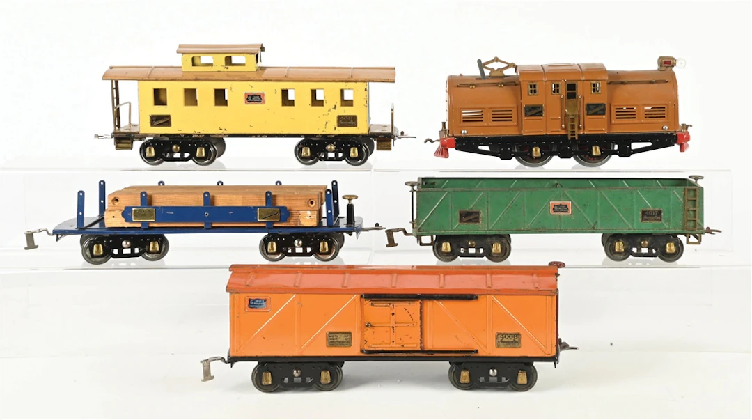 LOT OF 5: AMERICAN FLYER PREWAR STANDARD GAUGE ELECTRIC LOCOMOTIVE