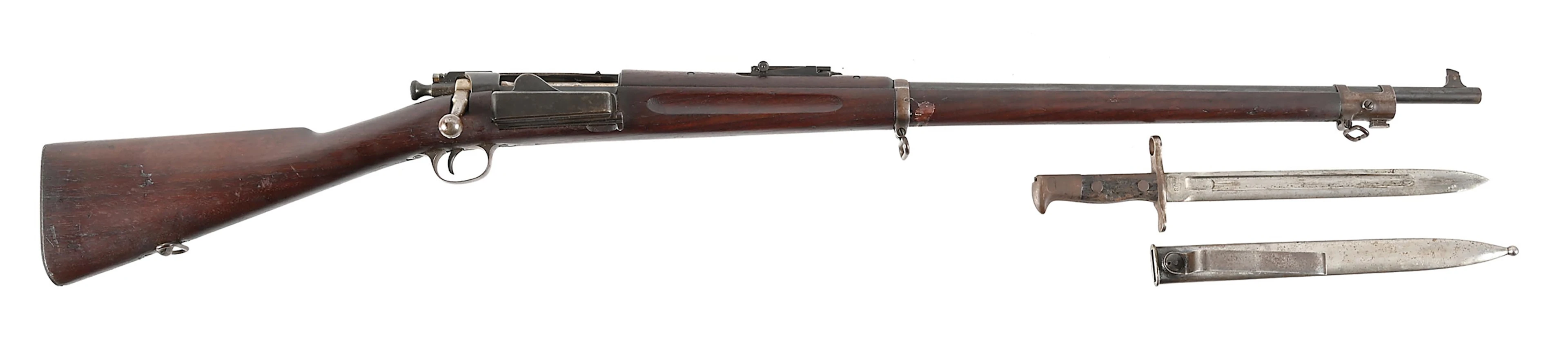 (C) US SPRINGFIELD ARMORY KRAG MODEL 1898 .30-40 BOLT ACTION RIFLE.