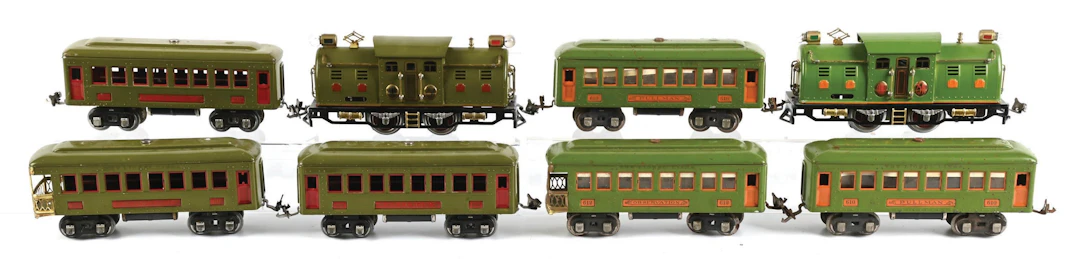 LOT OF 2: LIONEL O-GA. 254 PASSENGER SETS