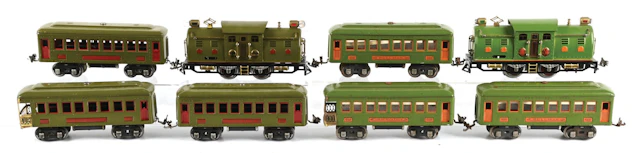 LOT OF 2: LIONEL O-GA. 254 PASSENGER SETS