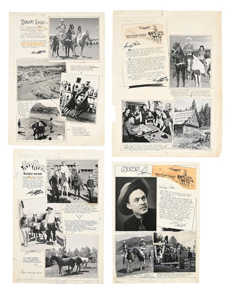 FRED HARMAN PORTFOLIO OF RED RYDER STORYBOARDS