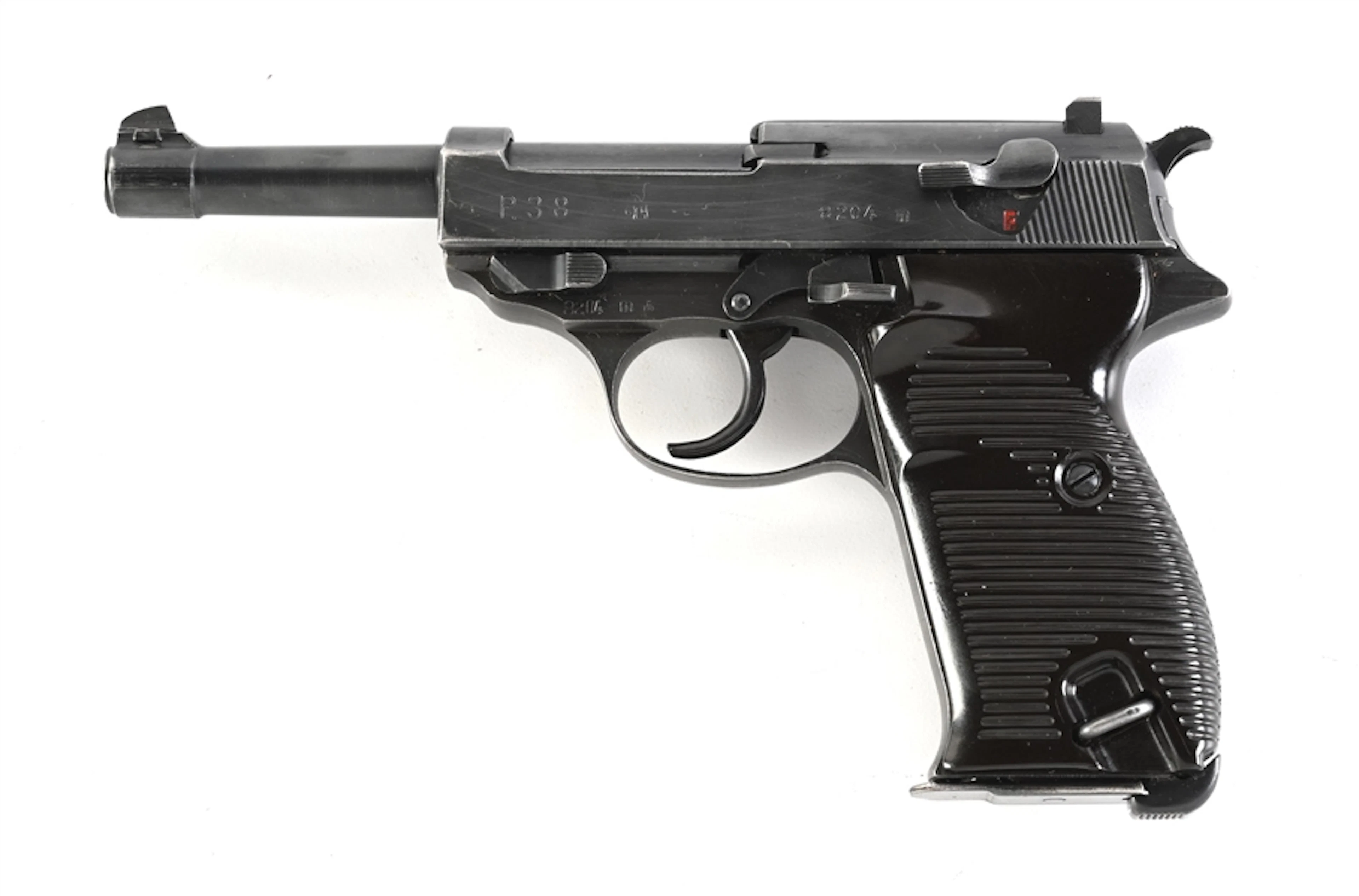 (C) GERMAN MILITARY CYQ SPREEWERKE P38 SEMI AUTOMATIC PISTOL