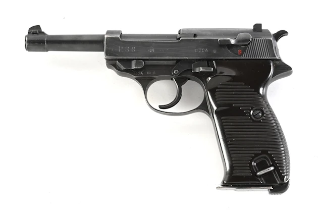 (C) GERMAN MILITARY CYQ SPREEWERKE P38 SEMI AUTOMATIC PISTOL