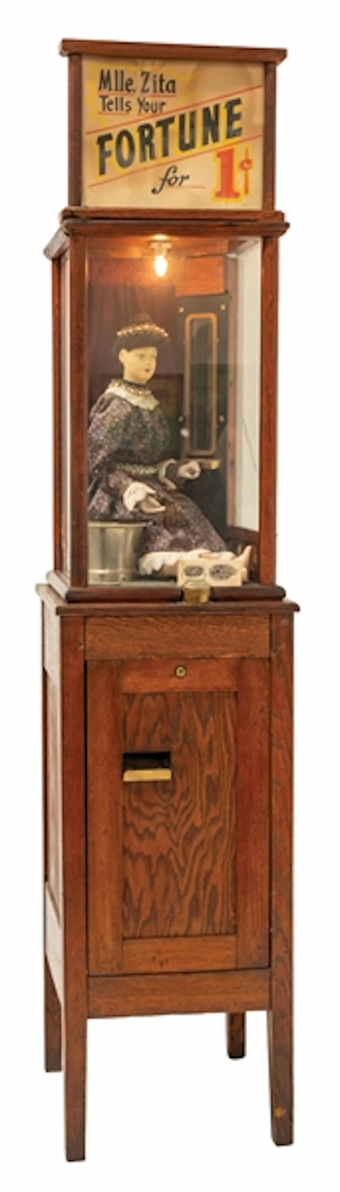 1¢ ROOVER BROTHERS "MADAME ZITA" FORTUNE TELLER MACHINE