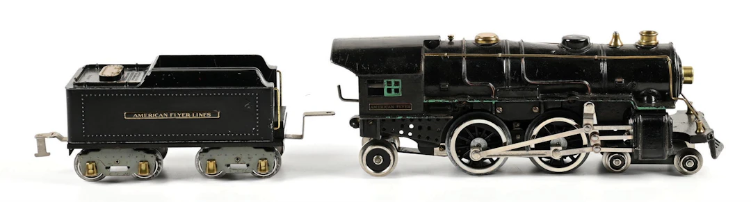 PRE-WAR AMERICAN FLYER STANDARD GA. NO. 4670 STEAM LOCOMOTIVE & TENDER
