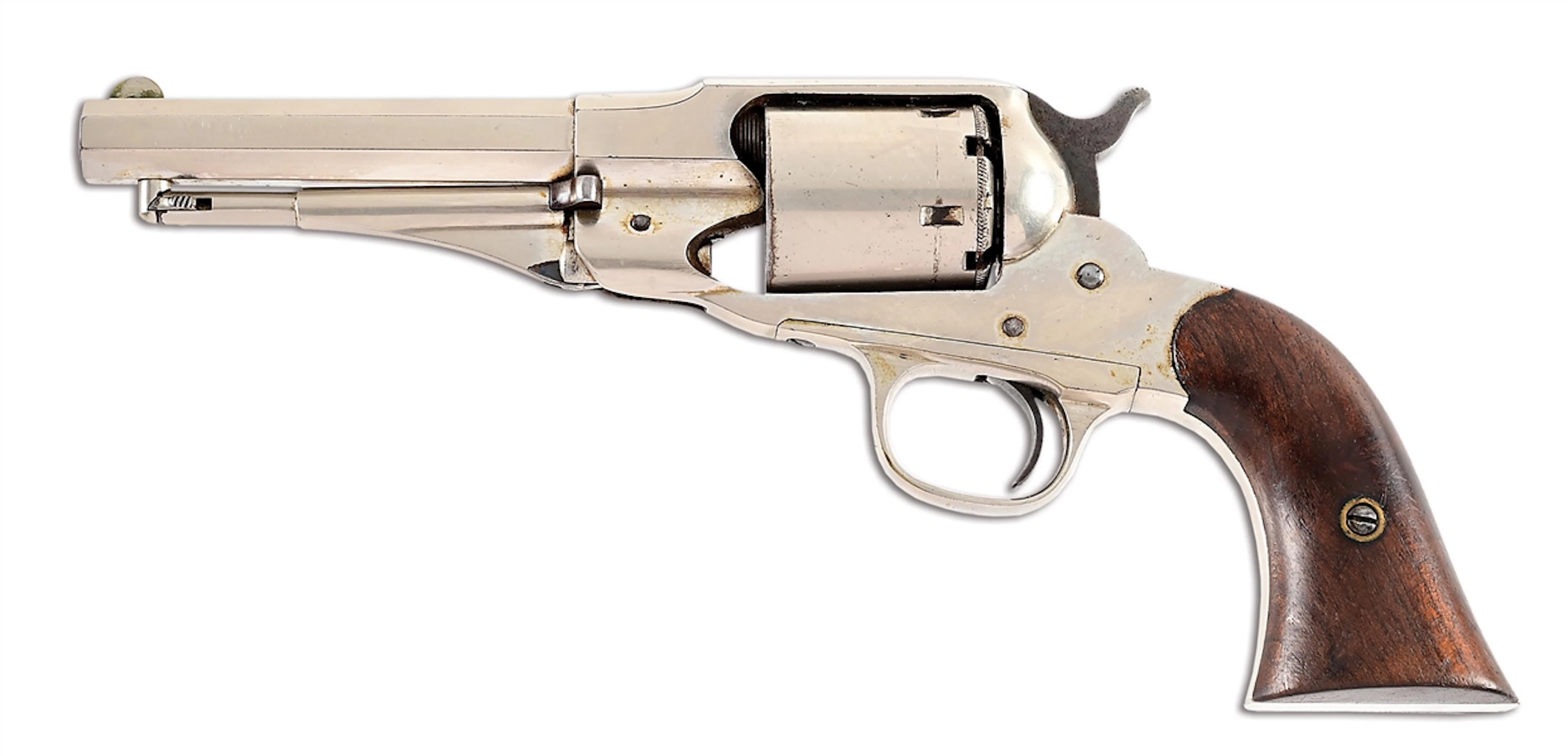 (A) REMINGTON NEW MODEL POLICE FACTORY CONVERSION .38 RF SINGLE ACTION