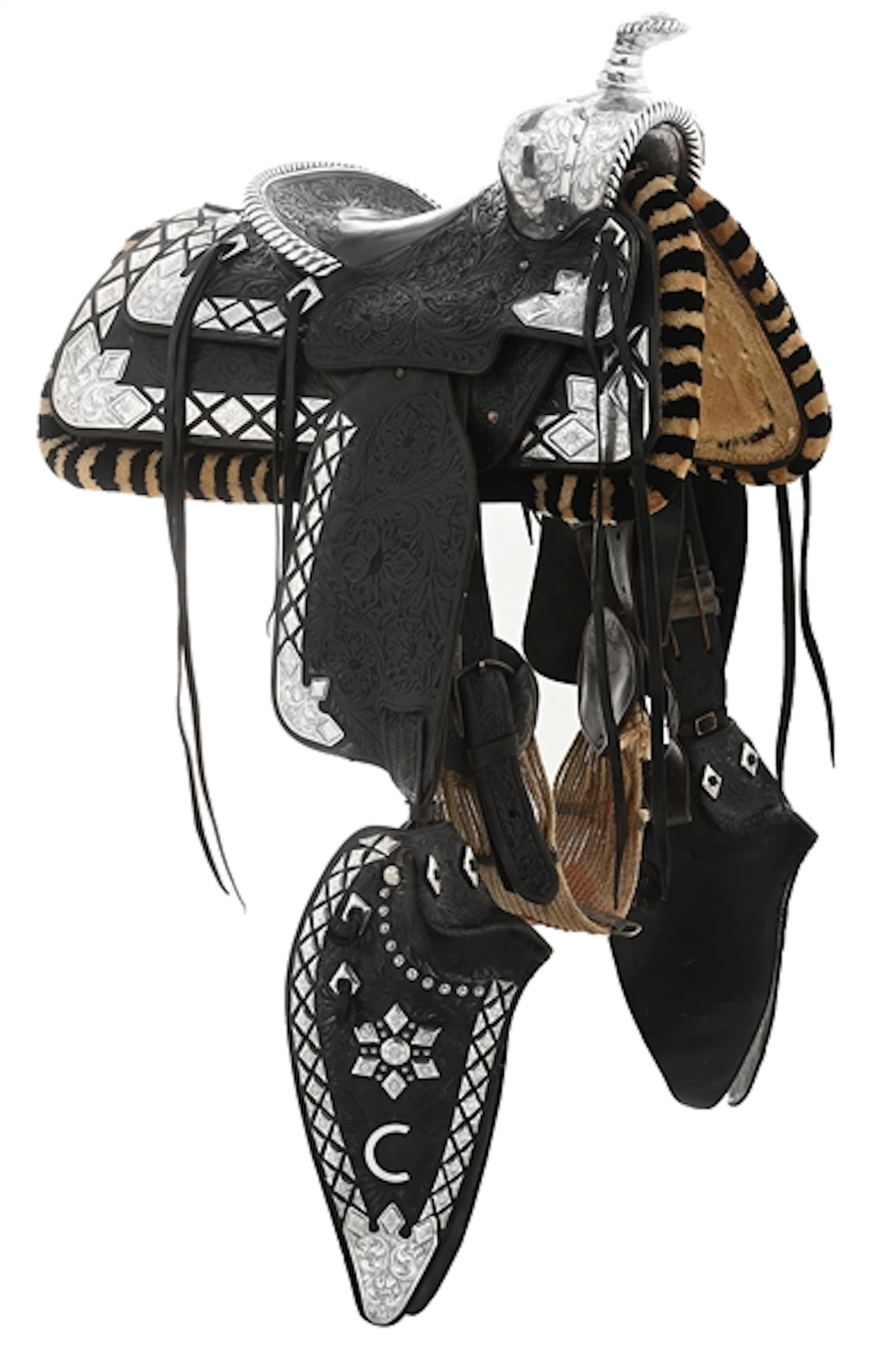 RAY "CRASH" CORRIGAN'S PERSONAL SCREEN-USED EDWARD H. BOHLIN PARADE SADDLE
