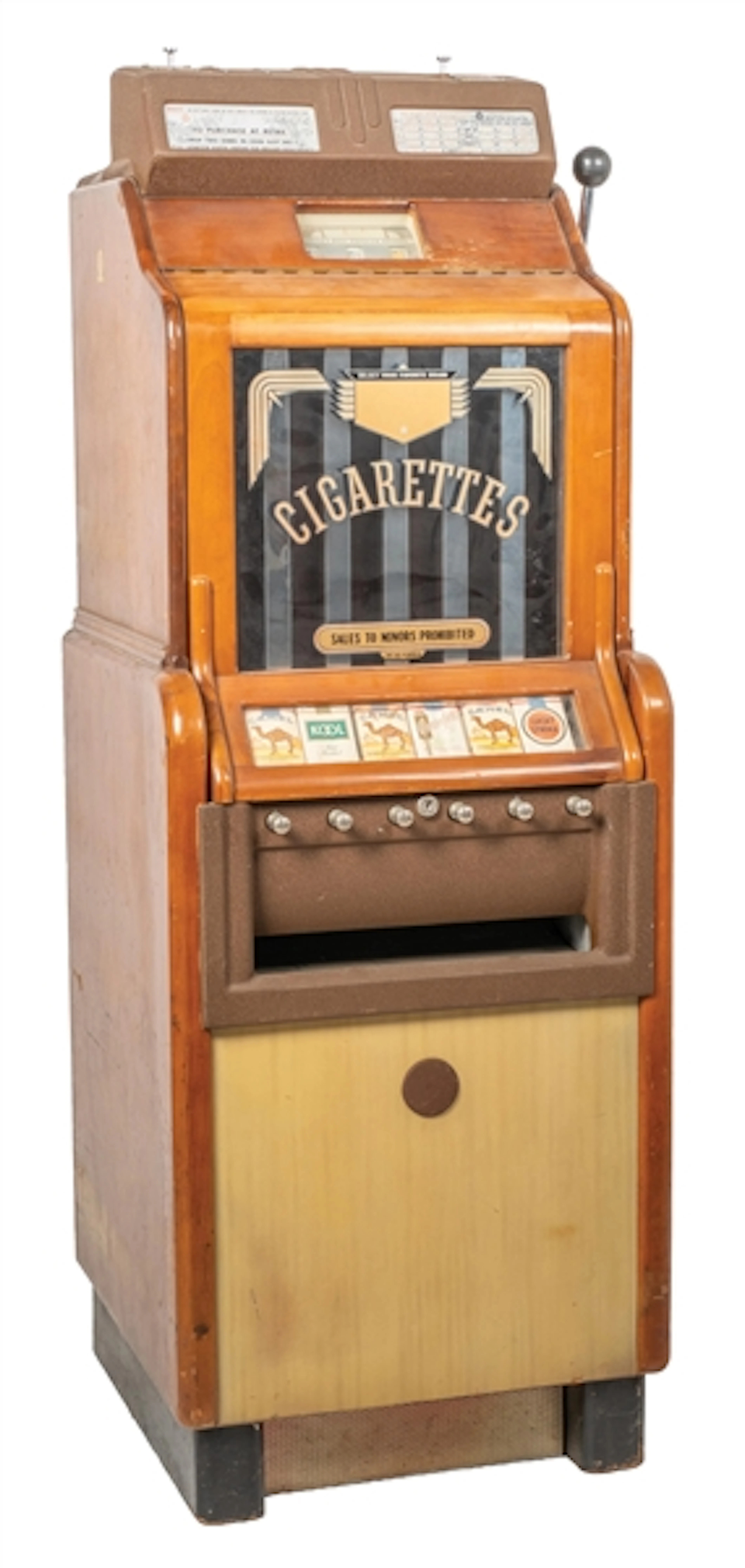 JENNINGS CIGA-ROLA CIGARETTE VENDING MACHINE