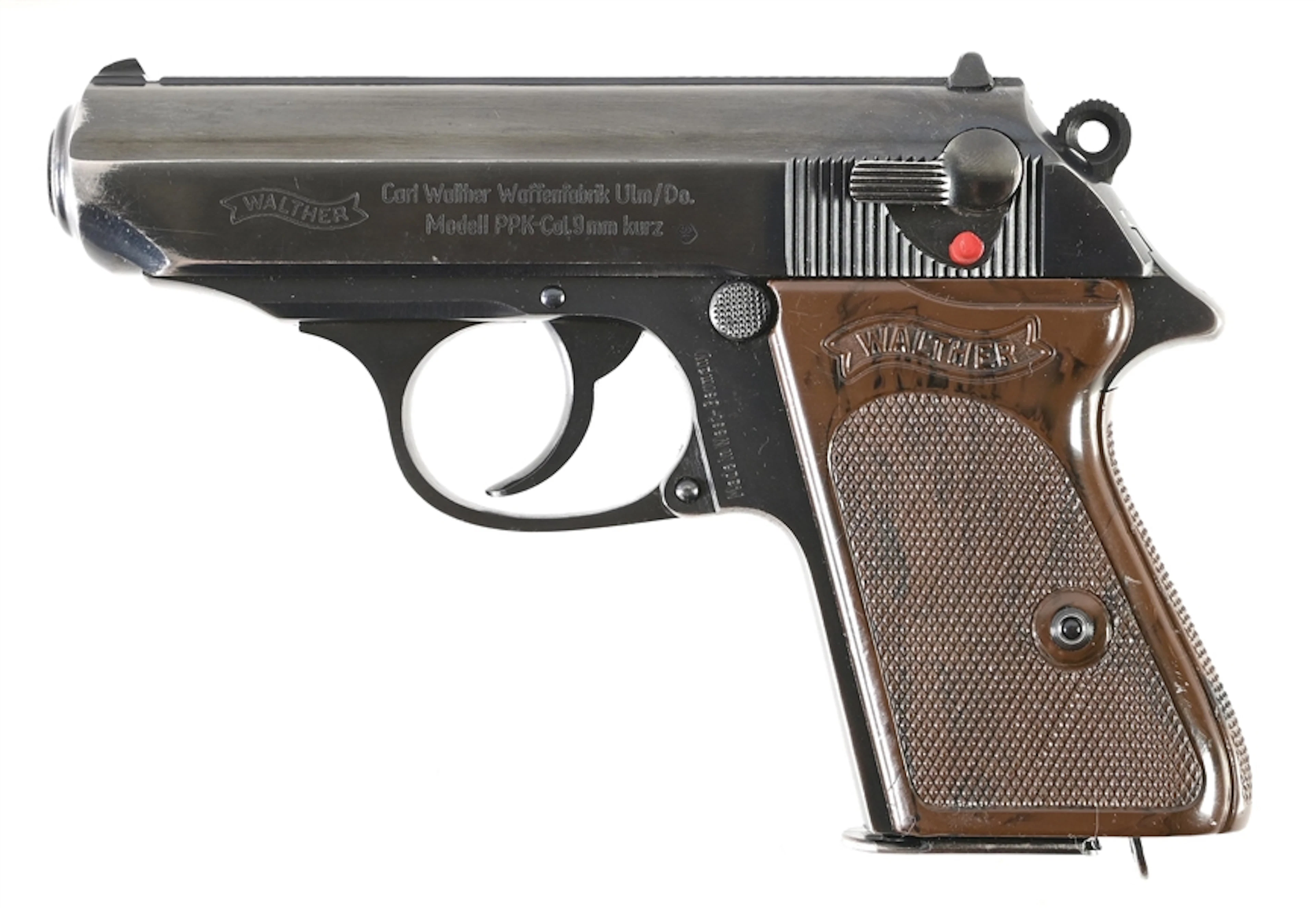 (C) WALTHER PPK SEMI-AUTOMATIC PISTOL.