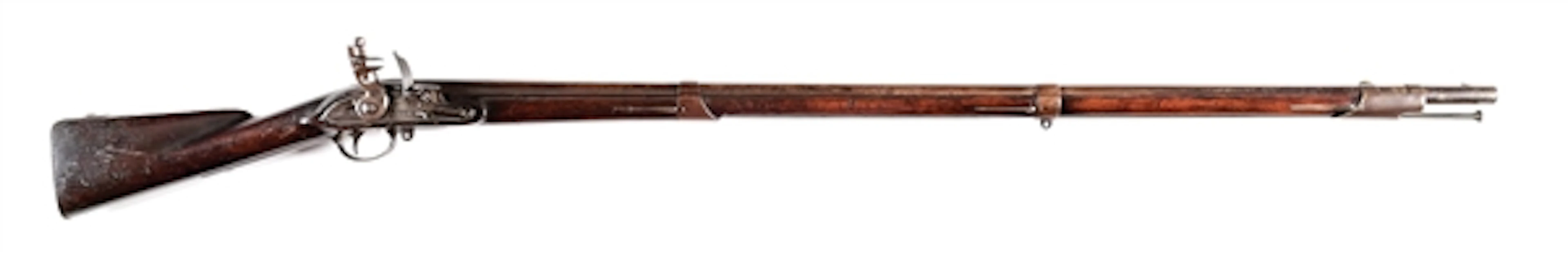 (A) US SPRINGFIELD MODEL 1795 TYPE III FLINTLOCK MUSKET.
