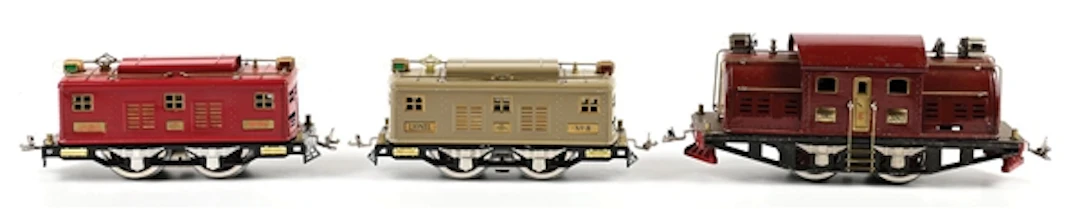 LOT OF 3: PRE-WAR STANDARD GA. ASSORTED ELECTRIC LOCOMOTIVES