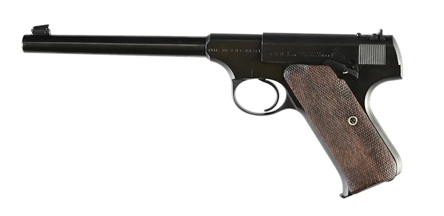 (C) COLT WOODSMAN SEMI-AUTOMATIC TARGET PISTOL.