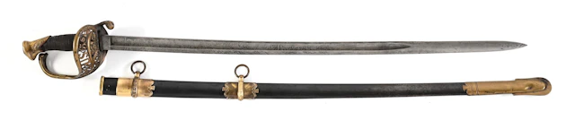 US CIVIL WAR PRESENTATION GRADE M1850 STAFF & FIELD OFFICER SWORD BY AMES.