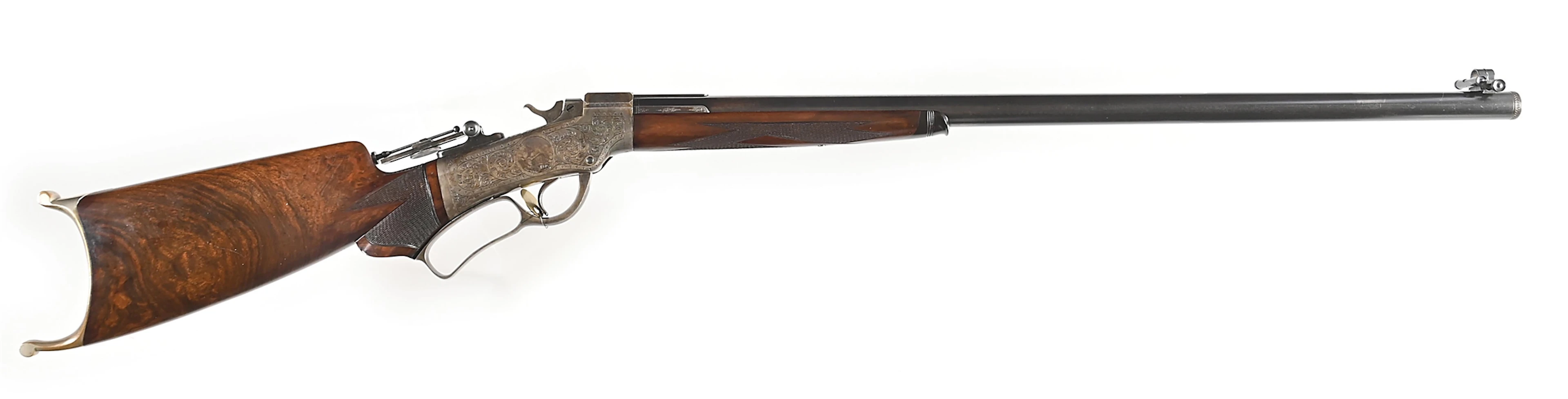 (A) CONRAD ULRICH FACTORY ENGRAVED MARLIN BALLARD NO. 6 1/2 OFF HAND