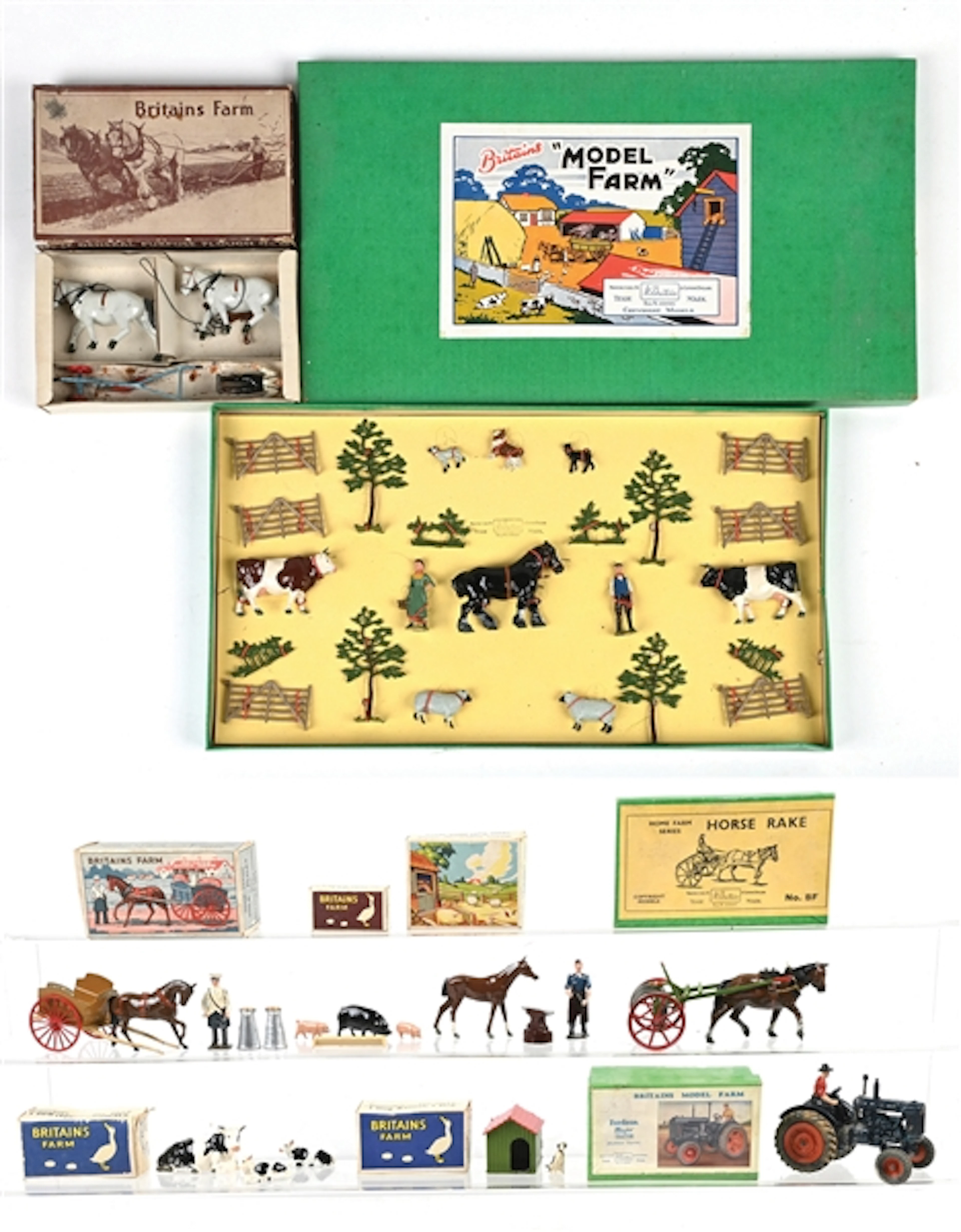 LOT OF 9: BRITAINS FARM SERIES SETS IN BOXES