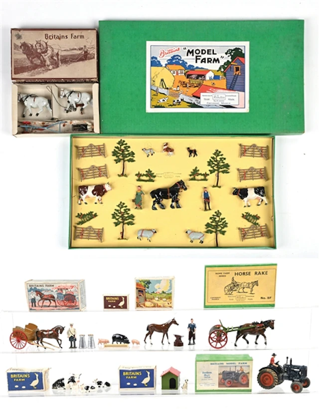 LOT OF 9: BRITAINS FARM SERIES SETS IN BOXES