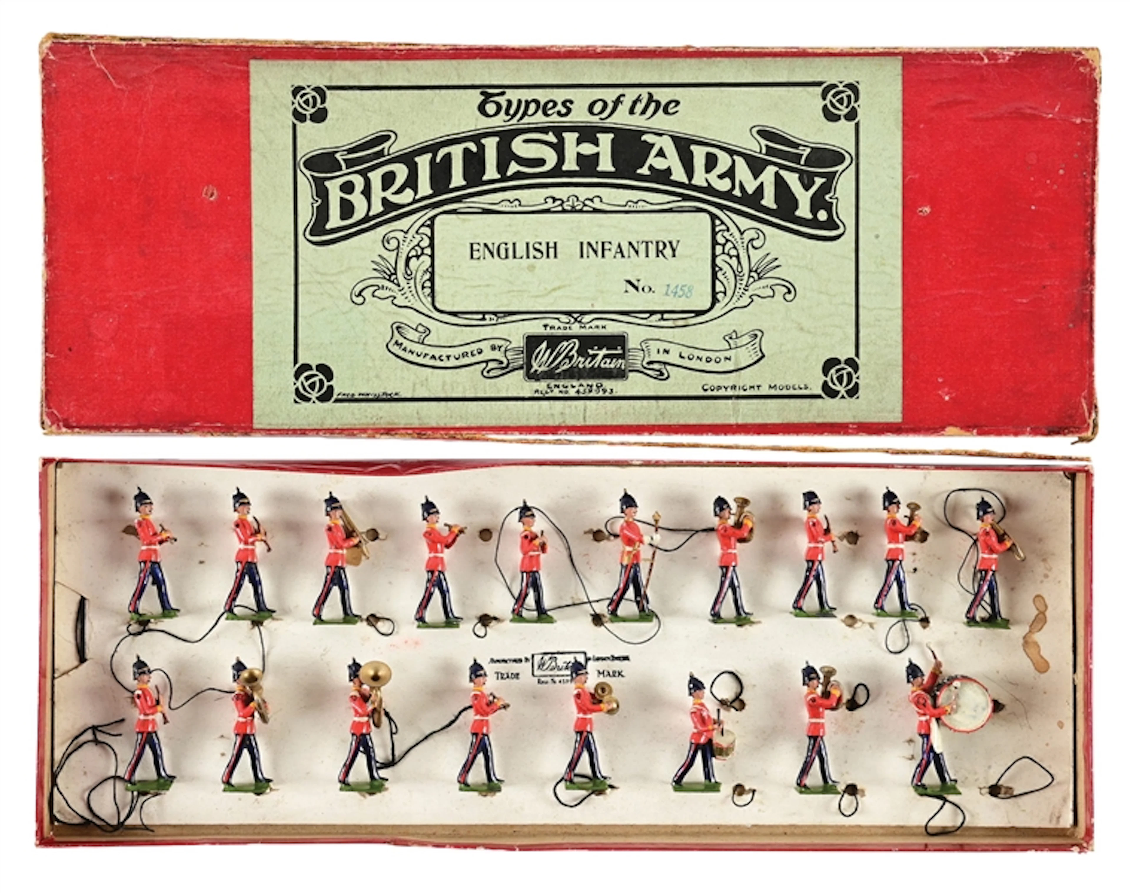 W. BRITAINS NO. 1458 MIDDLESEX BAND OF THE LINE RARE UNLISTED GAMAGES