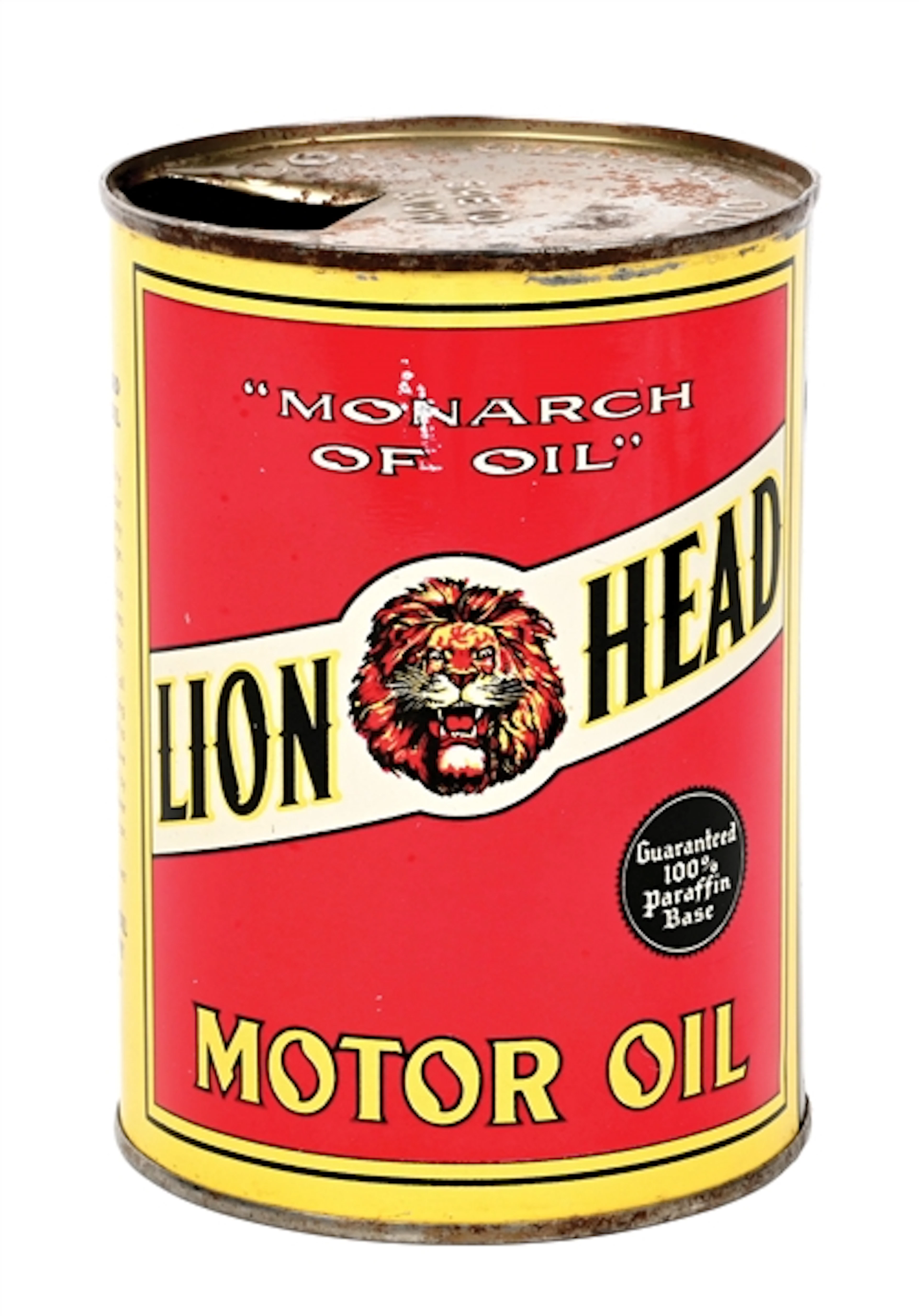GILMORE LION HEAD MOTOR OIL "MONARCH OF OIL" ONE QUART CAN