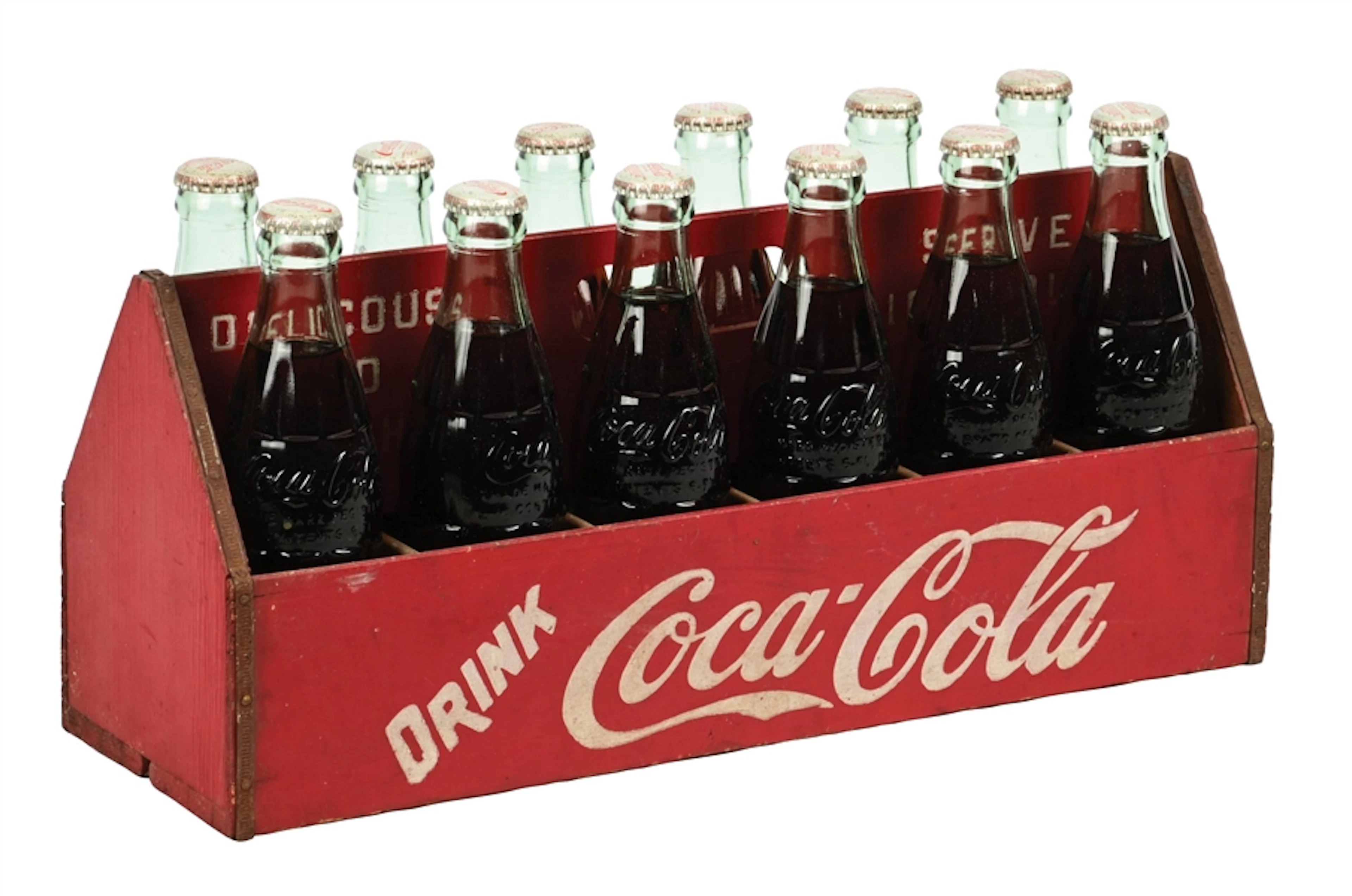 RARE COCA-COLA TWELVE-PACK WOODEN CARRIER