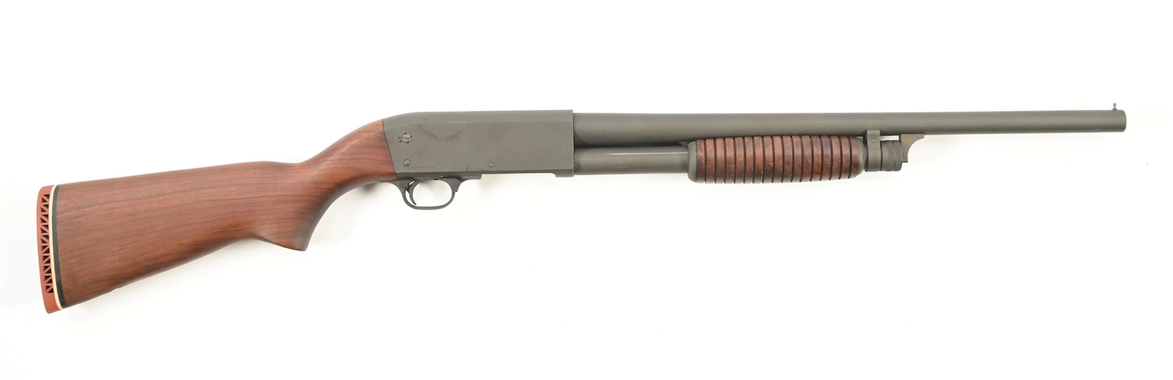 (C) W.S.P.D. ITHACA MODEL 37 FEATHERLIGHT SLIDE ACTION RIOT SHOTGUN.