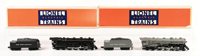 LOT OF 2: LIONEL O-GA. NEW YORK CENTRAL 4-6-4 HUDSON STEAM LOCOMOTIVES