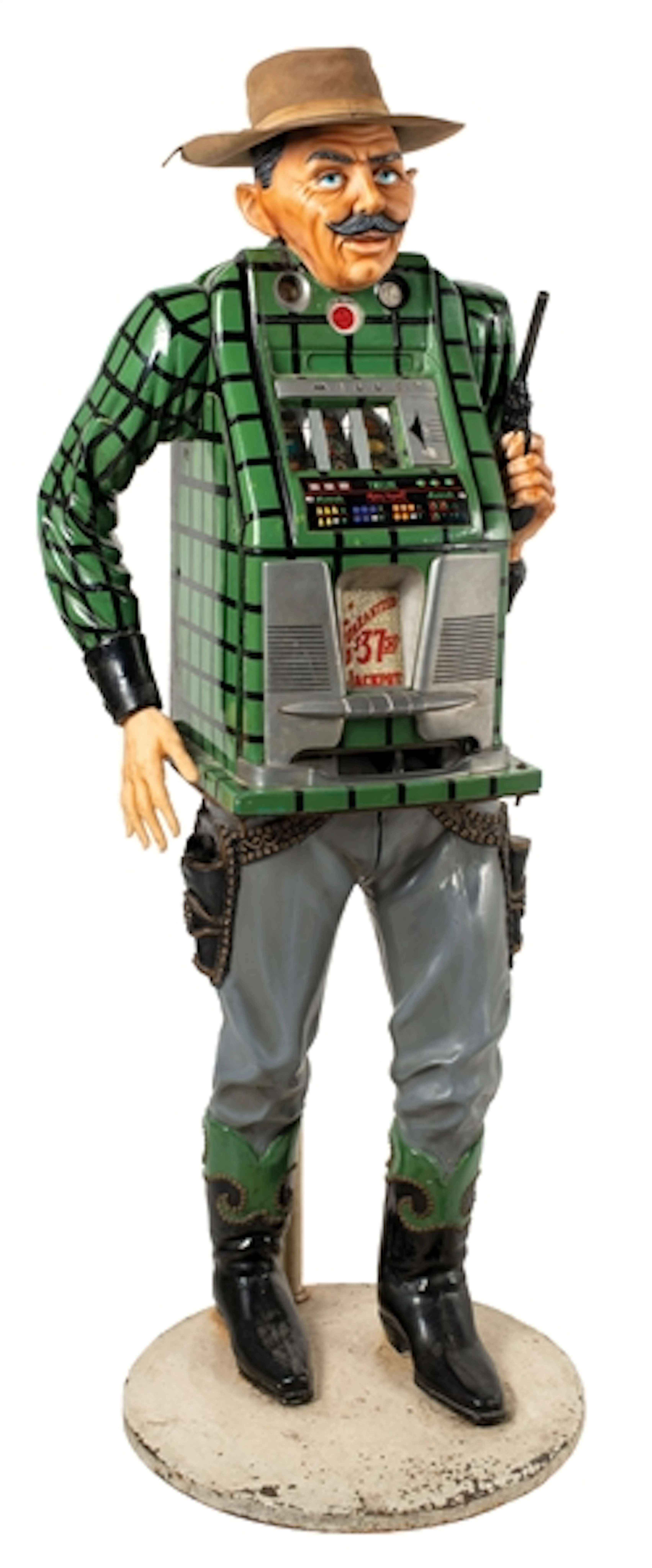 50¢ MILLS HIGH TOP "FIGURAL BANDIT" SLOT MACHINE