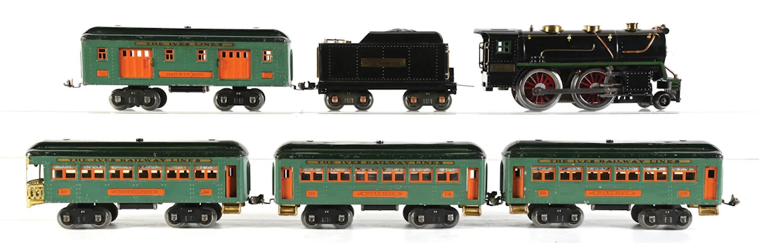 LOT OF 6: IVES/LIONEL TRANSITION STANDARD GA. STEAM PASSENGER SET