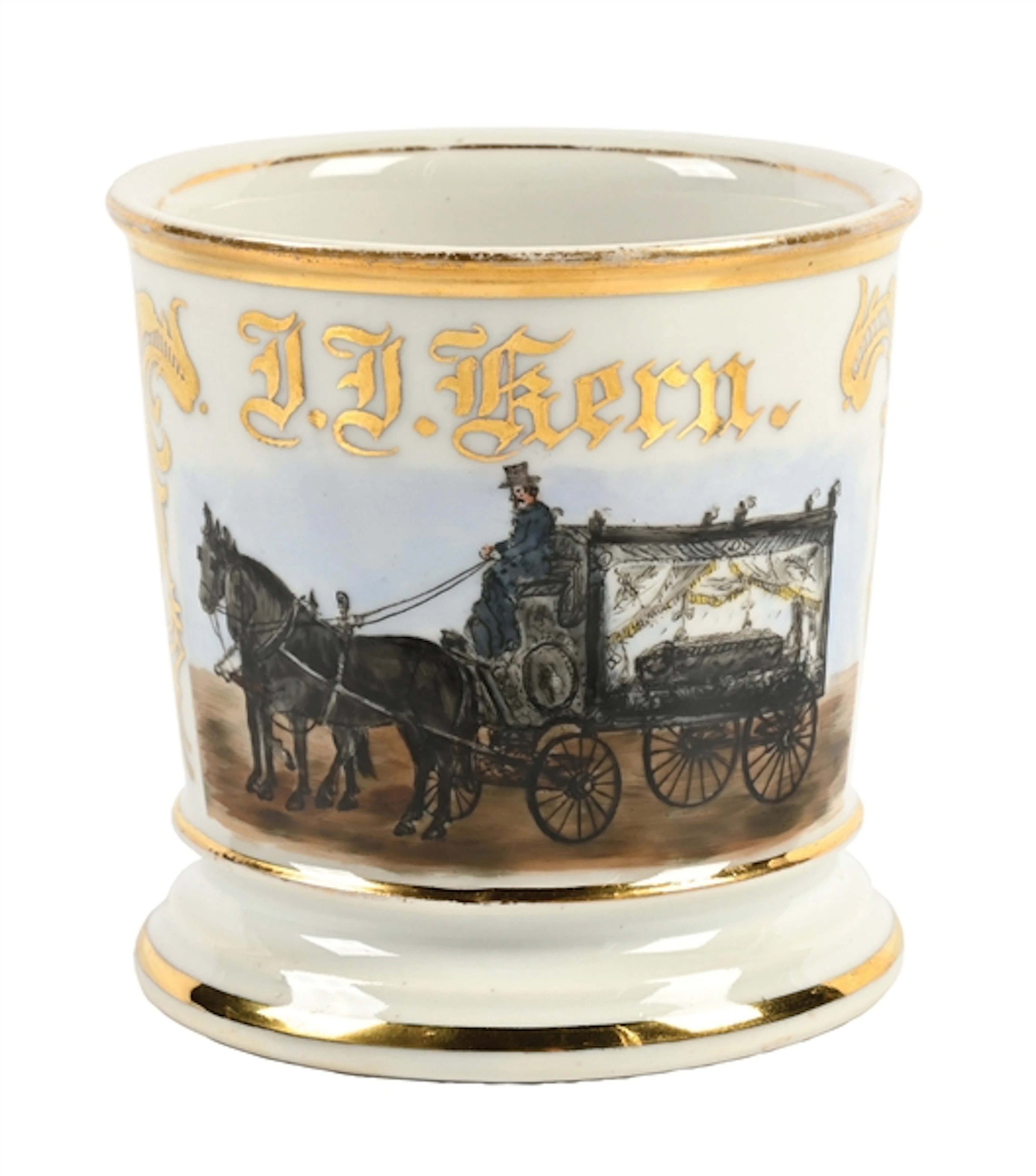 HEARSE DRIVER'S SHAVING MUG.
