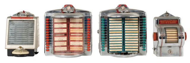 COLLECTION OF 4: JUKEBOX WALL BOXES