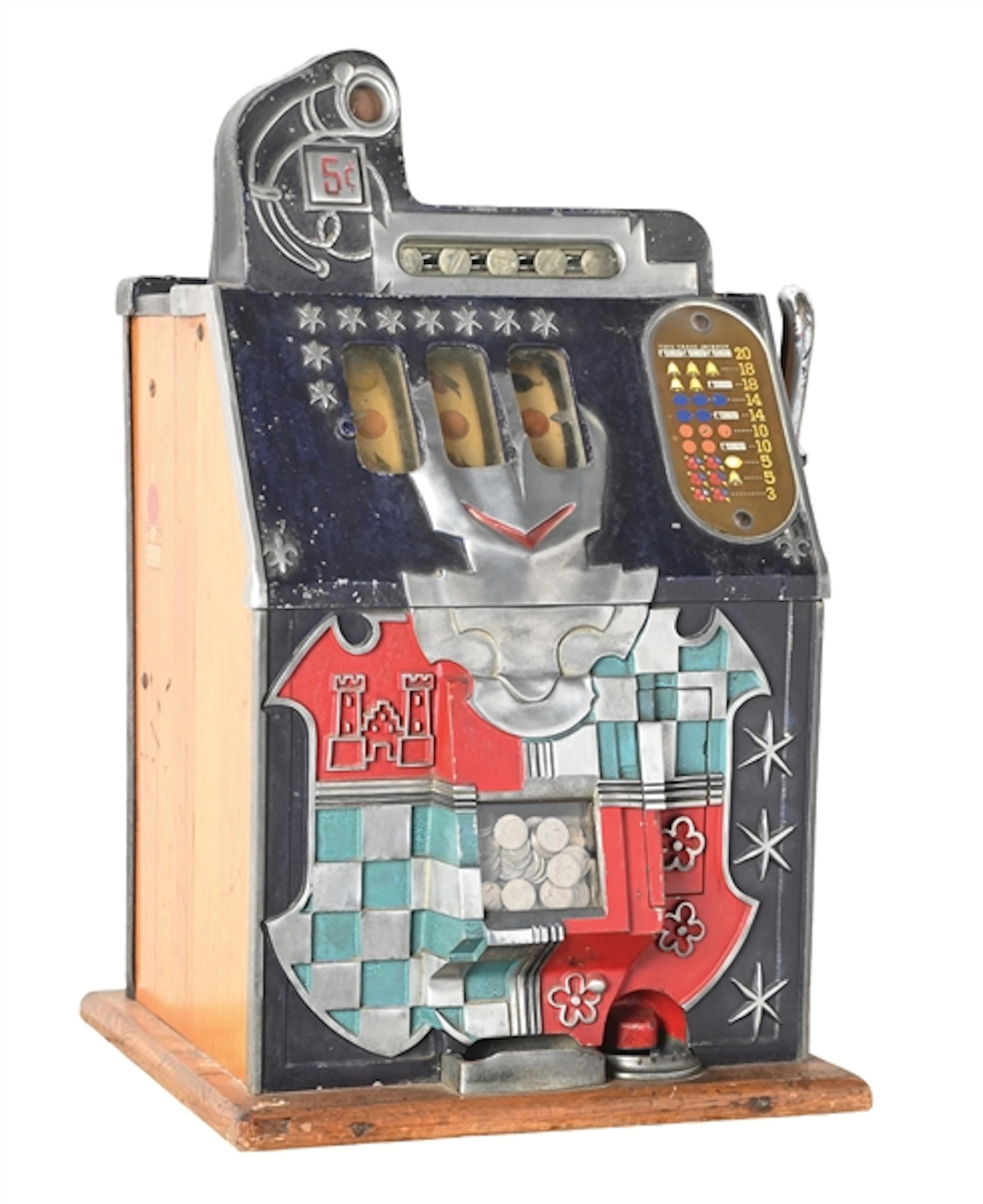 5¢ MILLS NOVELTY CO. CASTLE FRONT SLOT MACHINE