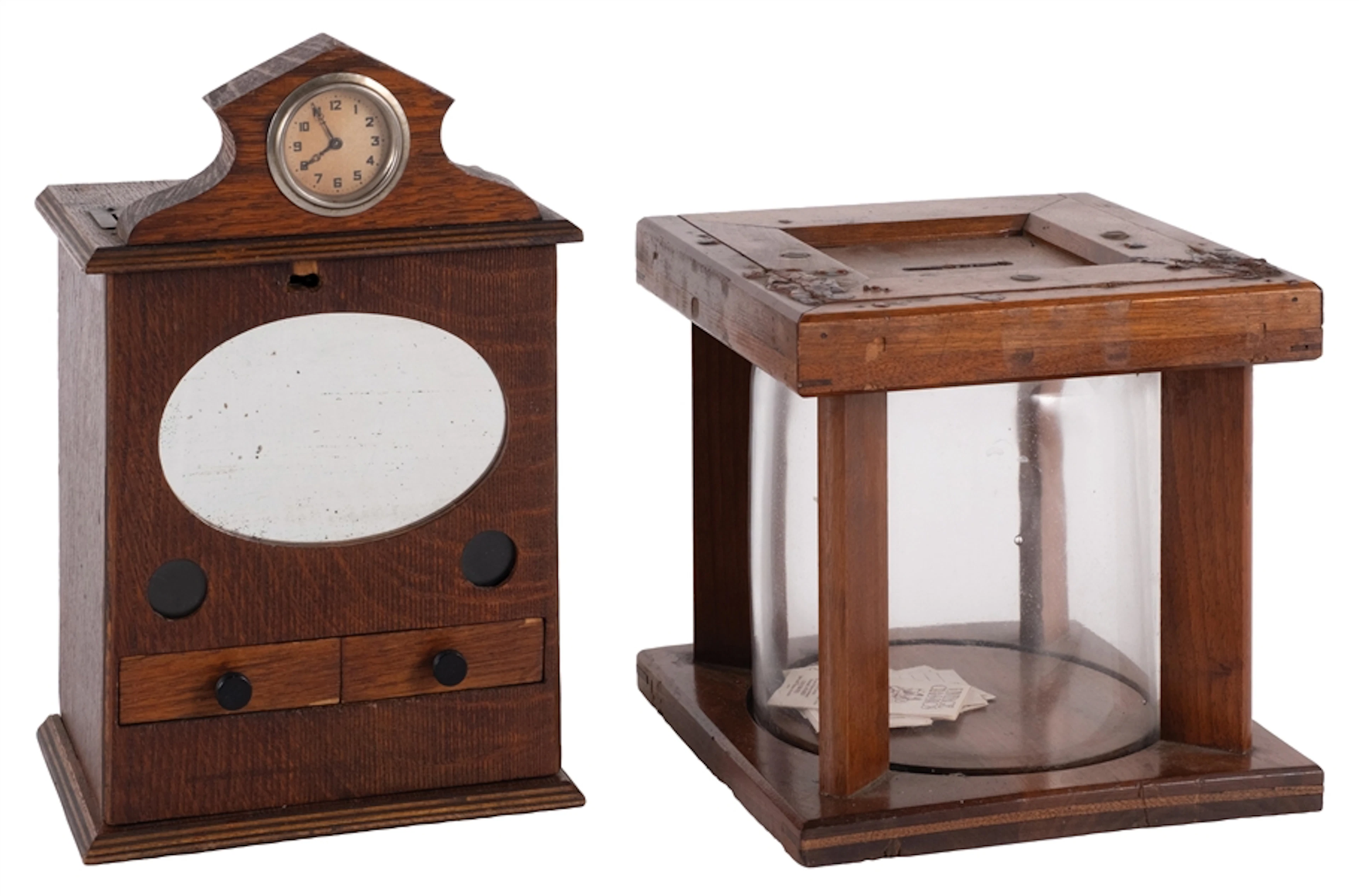 PAIR OF COUNTRY STORE-RELATED CABINETS