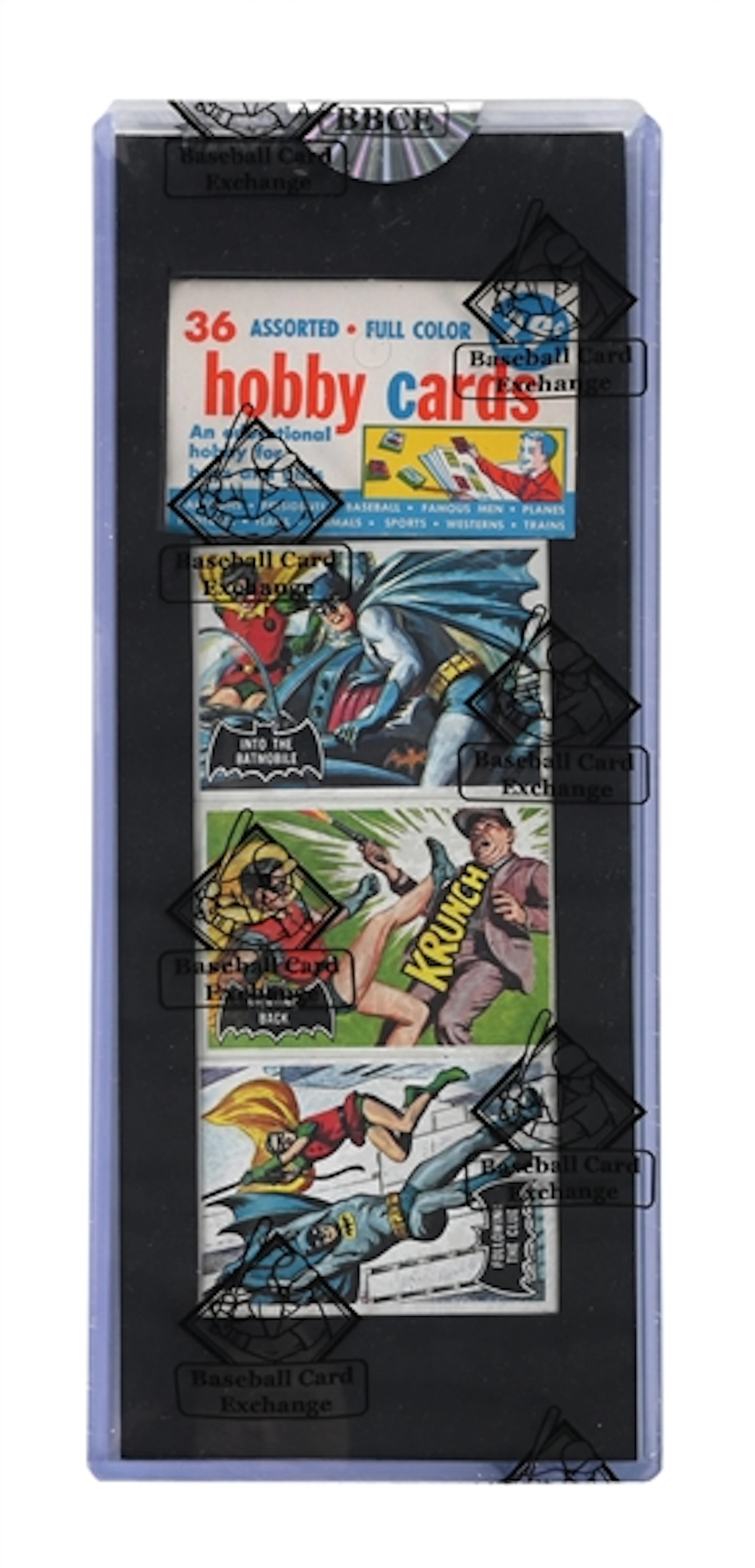 VERY RARE 1966 BATMAN & ROBIN TOPPS HOBBY CARDS