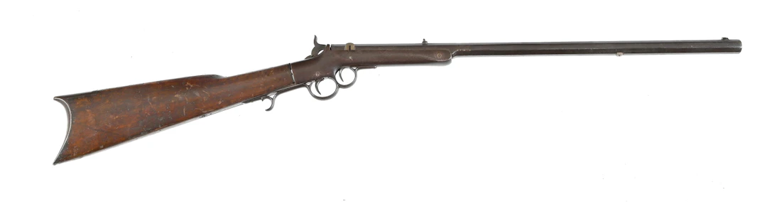 (A) FRANK WESSON DOUBLE TRIGGER SINGLE SHOT RIFLE