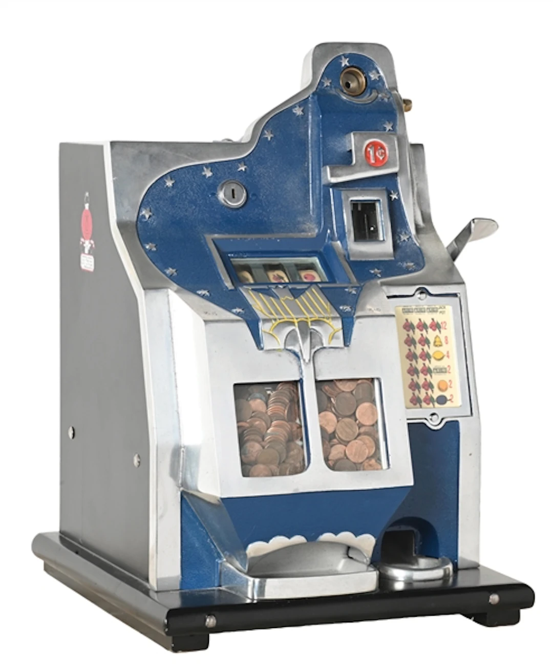 1¢ MILLS NOVELTY CO. QT FIREBIRD SLOT MACHINE