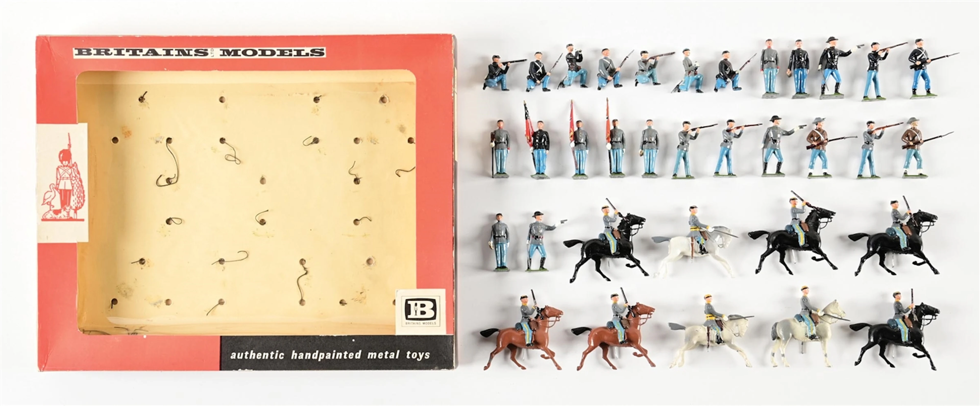 W. BRITAINS CIVIL WAR 35-PIECE ASSORTMENT