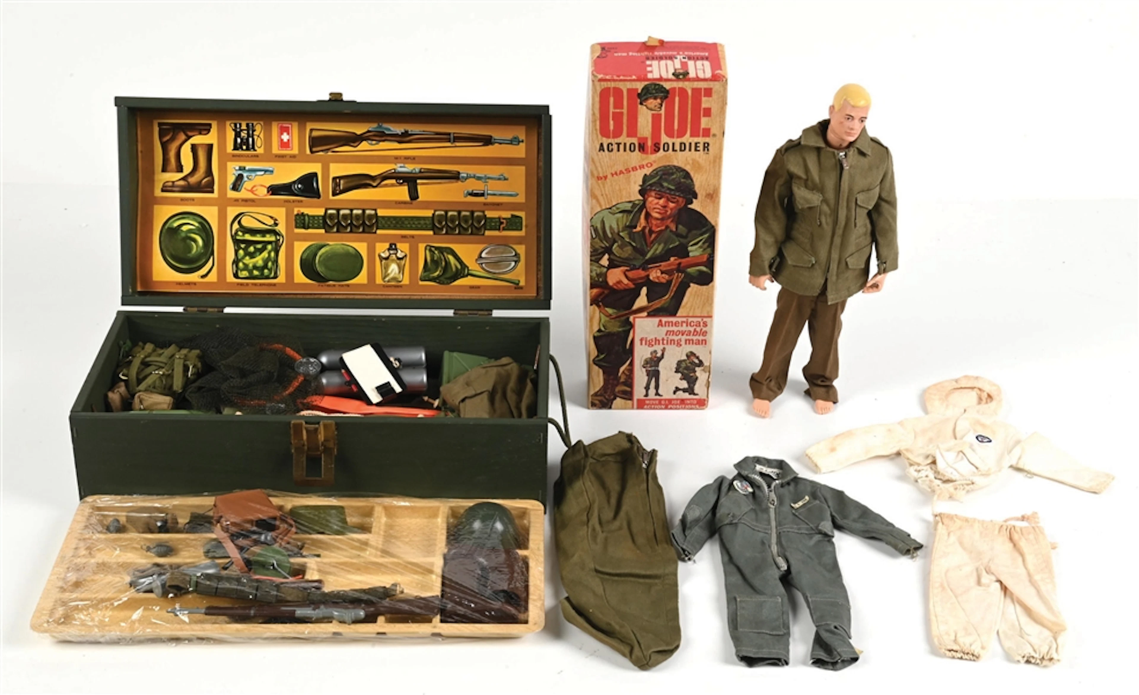 1964 GI JOE ACTION SOLDIER WITH ACCESSORIES