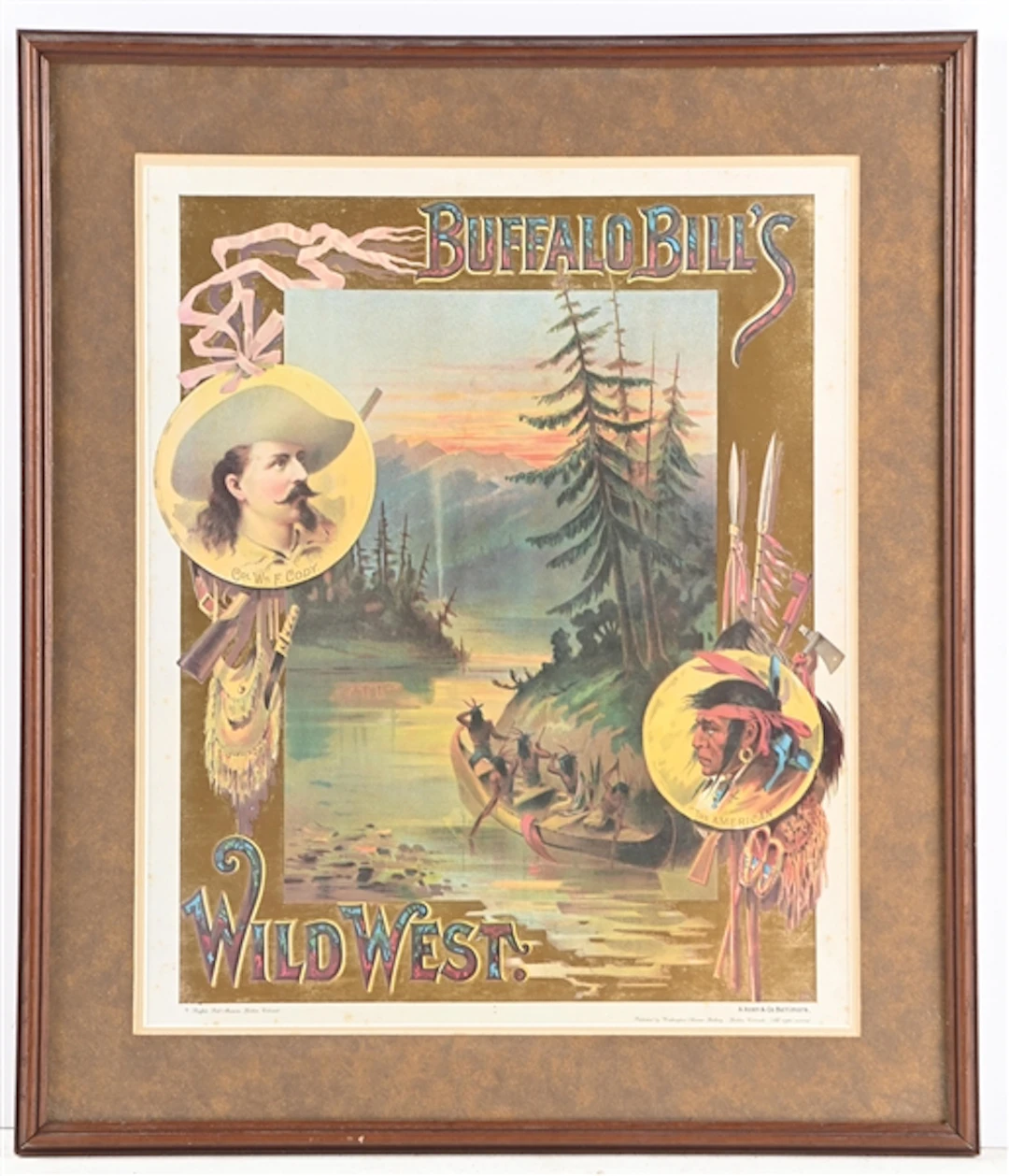 FRAMED BUFFALO BILL POSTER