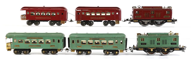 LOT OF 6: LIONEL & IVES STANDARD GA. SETS