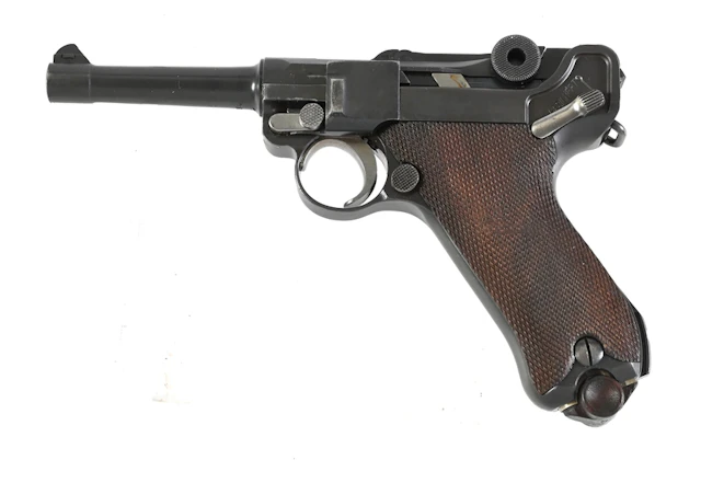 (C) DWM 1920 COMMERCIAL LUGER SEMI-AUTOMATIC PISTOL.