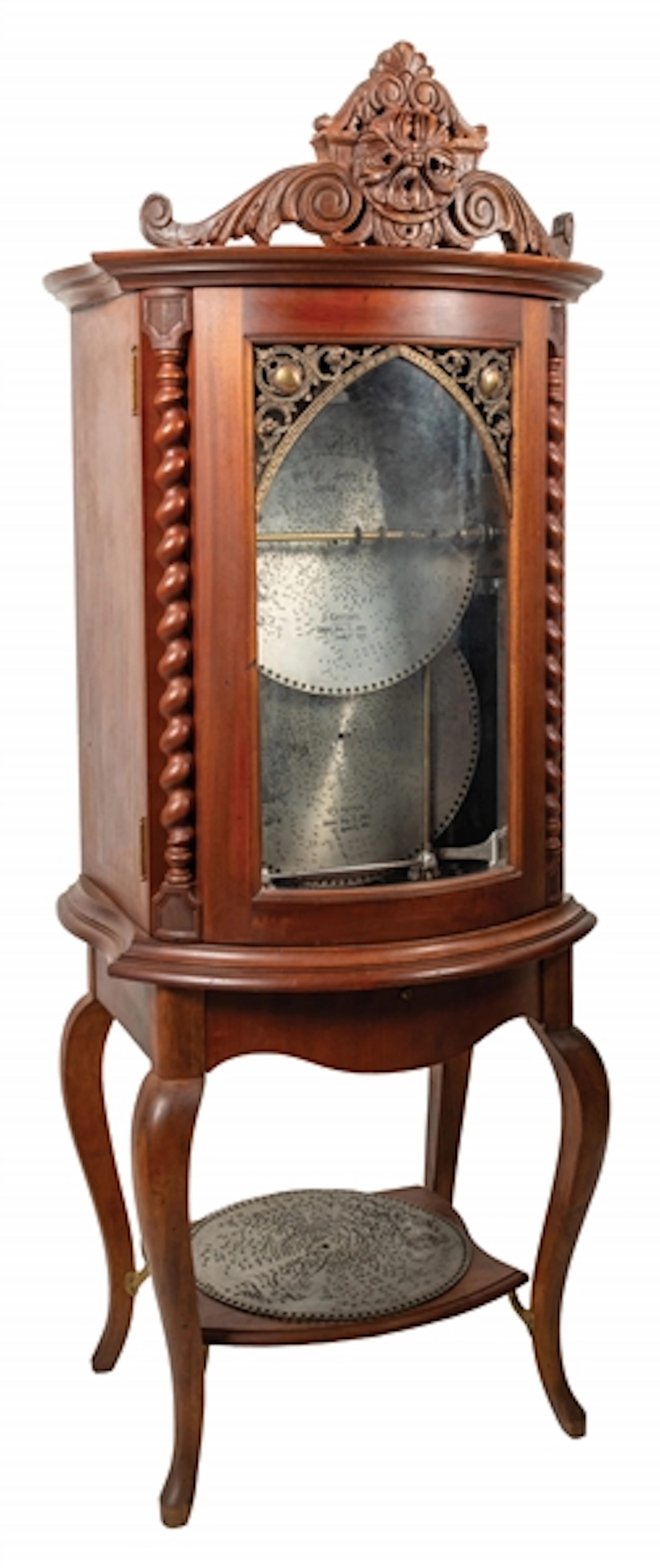 REGINA STYLE 35 AUTOIMATIC DISC CHANGING MUSIC BOX WITH 6 DISCS