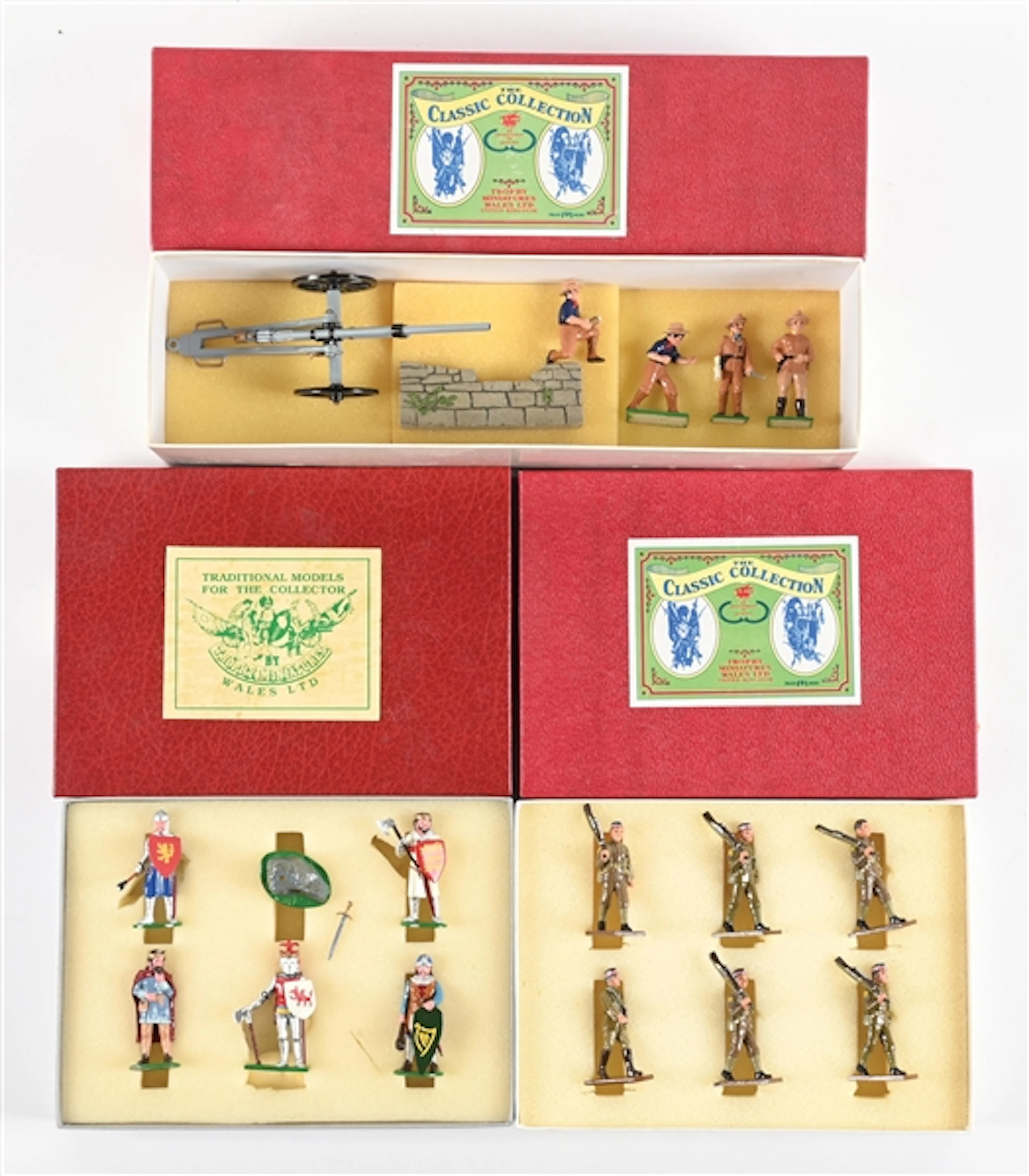 LOT OF 3: TROPHY MINIATURES SETS IN BOXES