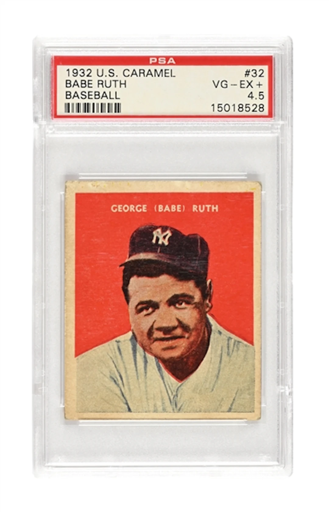 1932 U.S. CARAMEL BABE RUTH #32 PSA VG-EX + 4.5