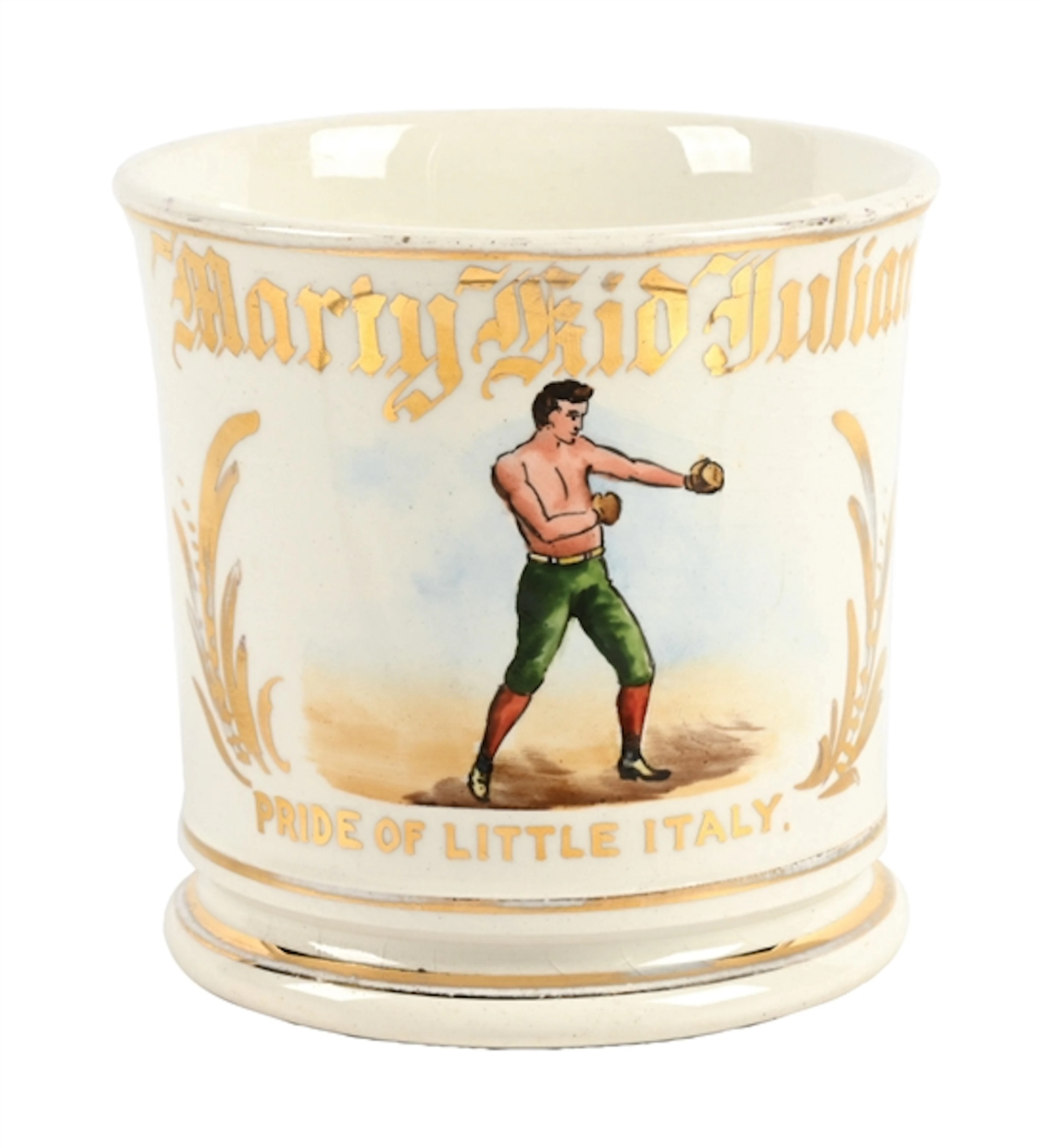 BOXER'S SHAVING MUG.